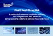 PAYE Real-Time Risk - .PAYE Real-Time Risk ... PAYE tax credit and refunds as a pilot project