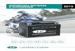 MOTORCYCLE BATTERIES 2015 & ACCESSORIES · compared with conventional motorcycle batteries. • Up to 50% more performance. • Perfect shelf life – up to 1 year without recharging