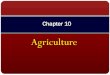 Chapter 10rhsgeo.weebly.com/.../1/0/8/3/10838788/chapter_10_-_agriculture.pdf · Chapter 10 Agriculture. Key Issue #1 ... Subsistence vs. commercial agriculture ... Intensive subsistence