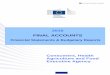 FINAL ACCOUNTS - europarl.europa.eu Final... · chafea final accounts-2016 consumers, health, agriculture and food executive agency 2/32 table of contents certification of the accounts