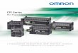 CP1 Series - Automatizacion · CP1 Series Micro Programmable Controllers. CP1H ... Rotary Encoder RS-485 RS-232C Example: ... (ladder diagrams or ST language)