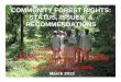 COMMUNITY FOREST RIGHTS: STATUS ISSUES … presentation, updated during... · Karnataka 2,917 53 Kerala 1395 4 Madhya ... •Helpful government circulars/orders at district ... Lack