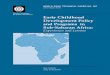 Early Childhood Development Policy and Programs … · iv Early Childhood Development Policy and Programs in ... Community Participation for Madrassah Preschools ... Review of Early