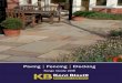 Paving | Fencing | Decking · 3 Global Gardenstone Sandstone Paving 18mm calibrated slabs Contains 4 sizes: 300 x 300, 300 x 610, 610 x 610, 910x 610mm Buff Blend Raj Blend Roman