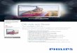 40PFL9704H/12 Philips TV LCD com Ambilight Spectra … · progressivo brilhantes e sem cintilação, ... • Bandas do sintonizador: Hiperbanda, S-Channel, ... anal ógica áudi o