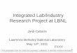 Integrated Lab/Industry Research Project at LBNL · 2011-05-25 · • Project start Aug. ‘10 • Project end Sep. ‘14 ... • Understand the ion transfer processes that occur