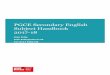 PGCE Secondary English Subject Handbook 2017-18 course... · Crystal, D. (2010) The Cambridge Encyclopaedia of Language. Cambridge: Cambridge University Press Davison, J. and Daly,