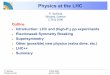 Physics at the LHC - SMU · Physics at the LHC Outline ... Drift Tube Chambers (DT) Resistive Plate Chambers (RPC) SUPERCONDUCTING COIL IRON YOKE TRACKERs MUON ENDCAPS Total weight