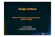 Design Patterns · • Usefulness of design patterns, ... A Draw Sitation . ... • A software system consists of subsystems which are