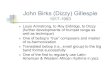 John Birks (Dizzy) Gillespie - uncw.edu · John Birks (Dizzy) Gillespie 1917-1993 Louis Armstrong, to Roy Eldridge, to Dizzy (further developments of trumpet range as well as technique)