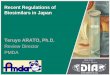 Recent Regulations of Biosimilars in Japan · slides are those of the individual presenter and should not be ... any biological medicinal product, e.g.: medicinal products containing
