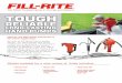 TOUGH - Fill-Rite · pumps, our hand pumps are tough, reliable and long lasting. Fill-Rite hand pumps are perfect for low volume ... Matls of Const - Housing FR20V Lever Piston SD62