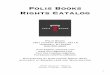 Polis Books Catalogue - Sandra Bruna - Agencia …€¦ · 1! 1! Polis Books Rights Catalog Polis Books 1201 Hudson Street, #211S Hoboken, NJ 07030 646-306-4865 jpinter@polisbooks.com