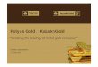 Polyus Gold / KazakhGold - sberbank-cib.ru filePolyus Gold / KazakhGold “Creating the leading UK listed gold company” Investor presentation 17 June 2011