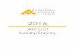 Annual Salary Survey - IA Institute · The Information Architecture Institute (IAI) conducts an annual salary survey to capture data about the demographics, experience level, compensation,
