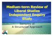 Medium-term Review of Liberal Studies Independent … · Liberal Studies Independent Enquiry Study Samples of A Structured Approach . ... social significance Clear ... existing landfills