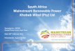 South Africa Mainstream Renewable Power Khobab … · South Africa Mainstream Renewable Power Khobab Wind (Pty) Ltd . Presentation outline Background ... South Africa Mainstream Renewable