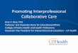 Promoting Interprofessional Collaborative Care .Promoting Interprofessional Collaborative Care