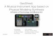 GeoShred, A Musical Instrument App based on … · 03/23/2018 GeoShred, A Musical Instrument App based on Physical Modeling Synthesis A Fusion of Technology and Musical Art 1 Pat