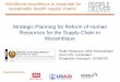 Strategic Planning for Reform of Human Resources … · Strategic Planning for Reform of Human Resources for the Supply Chain in Mozambique Paulo Nhaducue, MOH Mozambique Kevin Pilz,