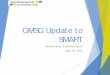 GMSG Update to SMART - smartmines.com · BHP Billiton. Collaborative. Amazon Orica. AngloAmerican Teck. AranzGeo Wenco. Hitachi. Members. 3DP Minetec Alight Mine Vision Systems Agnico