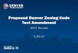 Proposed Denver zoning Code text amendment · •Summary of the process for a text amendment ... • New graphic to accompany the definition of “Face ... –Federal Fair Housing