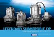LEGENDARY SUBMERSIBLE DP - technosub.net · The design incorporates the patented Toyo agitator, attached directly to the pump shaft, which together with the closed impeller, large
