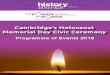 Cambridge’s Holocaust Memorial Day Civic Ceremony · Anne Frank Anne Frank, writing in her diary on 5 April 1944 wrote: “ I want to go on living even after ... Holocaust Memorial