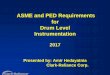 ASME and PED Requirements for Drum Level Instrumentation .Instrumentation (boilers that operate >