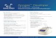 Apogee Developer - Brewer Science · Apogee™ Developer With DataStream™ Technology The Brewer Science ® Cee Apogee™ spray/puddle developer provides the highest in precision