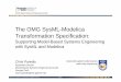 The OMG SysML-Modelica Transformation Specification .SysML-Modelica Transformation Specification