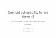One font vulnerability to rule them all - RECON.CX · One font vulnerability to rule them all A story of cross-software ownage, ... Windows Presentation Foundation Unlimited Charstring