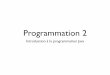 Programmation 2 - people.irisa.frpeople.irisa.fr/Delphine.Demange/ens/prog2/PROG2_CM1.pdf · • Introduction à la programmation objet en Java: Cours et exercices, Jean Brondeau