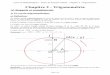 Chapitre 2 - Trigonométrie · Cours de Mathématiques – Classe de Première STI2D - Chapitre 2 - Trigonométrie b) Radians, degrés et grades Les angles se mesurent principalement