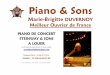 Piano & Sons - Var Ecobiz · Piano & Sons Marie-Brigitte DUVERNOY Meilleur Ouvrier de France PIANO DE CONCERT STEINWAY & SONS A LOUER ... CONCOURS, CONCERTS RECITALS etc 