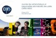 Journée des administrateurs et responsables … · CNRS I INSIS 09/02/2016 Journée des administrateurs et responsables administratifs des unités CNRS-INSIS 9 février 2016 Paris