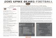 2015 UPIKE Bears Football Notes/Football/2015... · The last effort started promisingly with a 14-yard pass from Sani Warren to Austin Pray, ... 2015 UPIKE Bears Football. NO NAME
