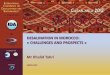 DESALINATION IN MOROCCO: « CHALLENGES AND PROSPECTS … · DESALINATION IN MOROCCO: « CHALLENGES AND PROSPECTS » Mr Khalid Tahri . MOR12-007 . ... • ONEP, as a main operator