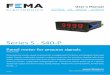 Series S . S40-P - spectra-displays.co.uk · Series S . S40-P Panel meter for process signals Panel meter for process signals in mA and Vdc, in compact size 72 x 36 mm, and standard