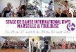 STAGE DE DANSE INTERNATIONAL DWP … · Paris, dans le but de vivre une aventure artistique inoubliable. Plus de 150 danseurs provenant de toute la France, d’Espagne, d’Italie,