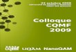 Colloque CQMF 2009 - Horaire - NanoQAM - .2011-09-20  Colloque CQMF 2009 - Horaire 08h30 ... â€¢