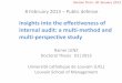 Insights into the effectiveness of internal audit: a … · Insights into the effectiveness of internal audit: a multi-method and multi-perspective study Version from: 30 January