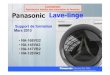 Panasonic confidentiel support technique lave linge PanasonicLave-linge â€¢ NA-168VG2 â€¢ NA-148VA2