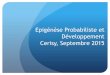 Epigénèse Probabiliste et Développement Cerisy ... EN LIGNE/15-09 CERISY/120... · Les approches classique du ... Les structures élémentaires de la connaissance: ... les volumes