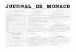 N° 4.196 Le Numéro - journaldemonaco.gouv.mc · JOURNAL HEBDOMADAIRE Bulletin Officiel de la Principauté PARAISSANT LE JEUDI ABONNEMENTS: MONACO - FRANCE - ALGERIE - TUNISIE Un