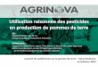 Utilisation raisonnée des pesticides - MAPAQ · Journée de conférences sur la pomme de terre ... LE DÉPISTAGE DE LA PYRALE DU MAÏS 9 . 1) ... aquatiques canadiens on mesure l’imidaclopride