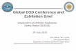 Global EOD Conference and Exhibition Brief · Global EOD Conference and Exhibition Brief Department of Defense Explosives Safety Board (DDESB) 28 July 2015 . Department History History