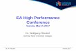 EA High Performance Conference - European Athletics · EA High Performance Conference Vienna, March 2017 Dr. Wolfgang Ritzdorf German Sport University Cologne Dr. W. Ritzdorf Vienna