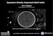 Quantum Gravity improved black holes - … · Outline Quantum Gravity improved black holes Sven Köppel 1. Quantum effects at the BH core Schwarzschild singularity Particle compression