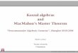 Koszul algebras MacMahon’s Master Theoremlorenz/talks/MacMahon.pdf · MacMahon’s Master Theorem ... Temple University Philadelphia “Noncommutative Algebraic Geometry”, Shanghai